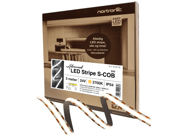 LEDstrip ELC 927 S-COB 24V 15W 3m 1650lm, IP65 