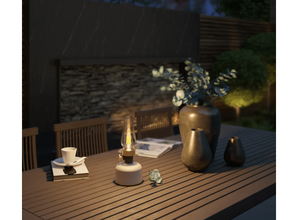 Lavinio sand 1800K 200lm Enkeltforpakn Oppladbar bordlampe USB-C