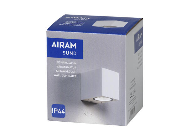 SUND GU10 Hvit IP44 Selges uten garanti pga lagertømming 