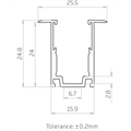 Serrate T-Profil F15/21 1m