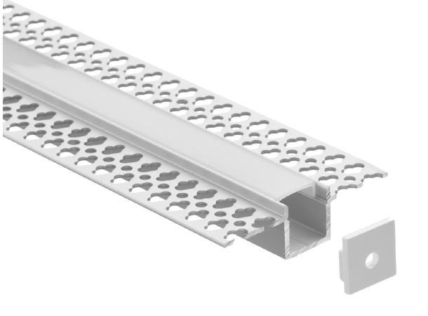 ALU Profilpakke ELC innsparkling 2m Komplett inkl Opal avdekning, endelokk