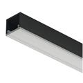 Aluprofil 2101 Edge Sort 3m 1312 3000x13x12mm med opal avdekning