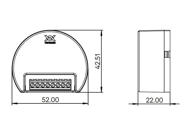 Casambi Fasedimmer 100-277VAC 300W 50/60Hz