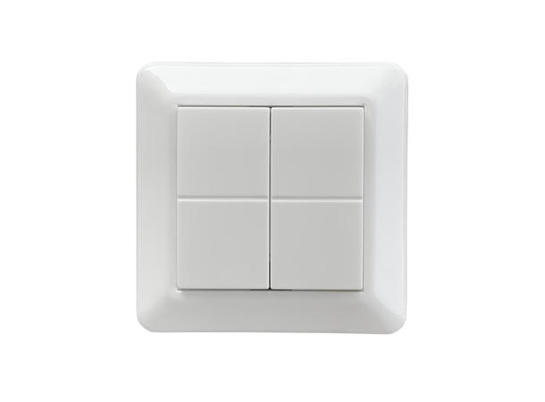 Casambi bryter 4-kanal polarhvit EnOcean teknologi, batteriløs bryter 