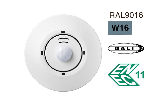 DALI-2 CS integrasjonsensor 3m Hvit RAL9016, Montering i multiboks 