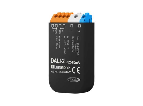DALI-2 PS2 80mA pille Strømforsyning - DALI-2 Sertifisert