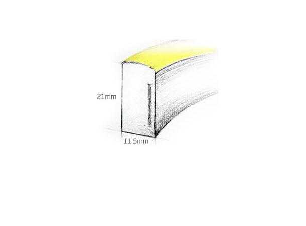 FlexGlo F15B 12W 24V 3500K 400lm/m LED Neon Clear Lighting