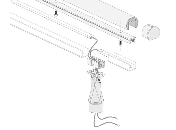 HL Håndløper ø42,4mm 1,2m Rustfritt stål SUS316
