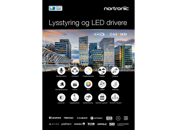 Katalog Lysstyring og LED drivere Nortronic 