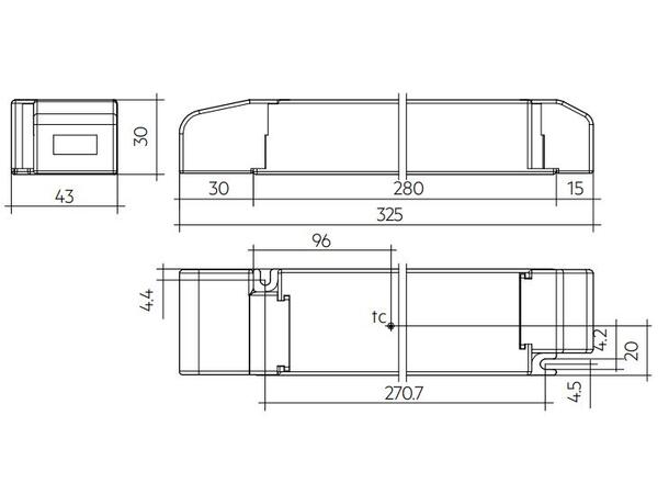 LED driver LCA 48V 20-200W One4all NFC DALI-2 / DSI / Impuls