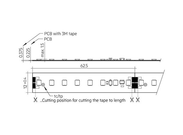 LEDstrip LLE 830 22W 48V 10m 3000lm