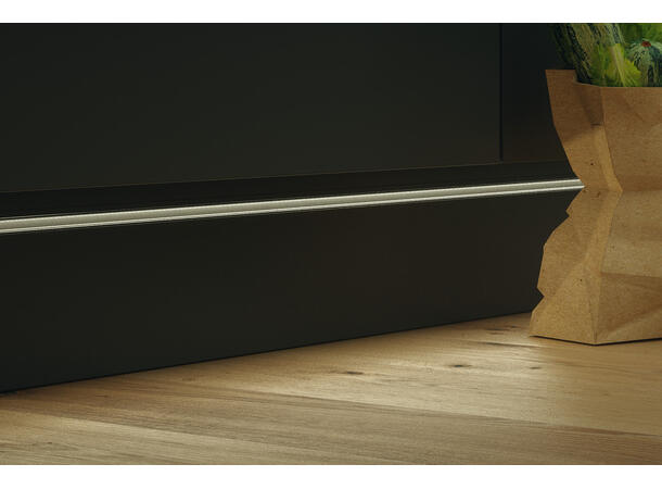 Aluprofil 1104 3m 1412 3000x14x12 mm med avdekning 