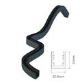Anole slikonprofil 1617B Sort 475mm FreeBend Arcflex LED Neon Clear Lighting