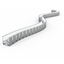Bøyelig Serrate Alu Profil F22 1m LED Neon Clear Lighting