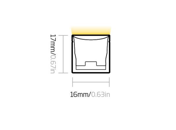 FlexGlo F22B-VB G1 6W 24V 5700K 290lm/m LED Neon Clear Lighting 