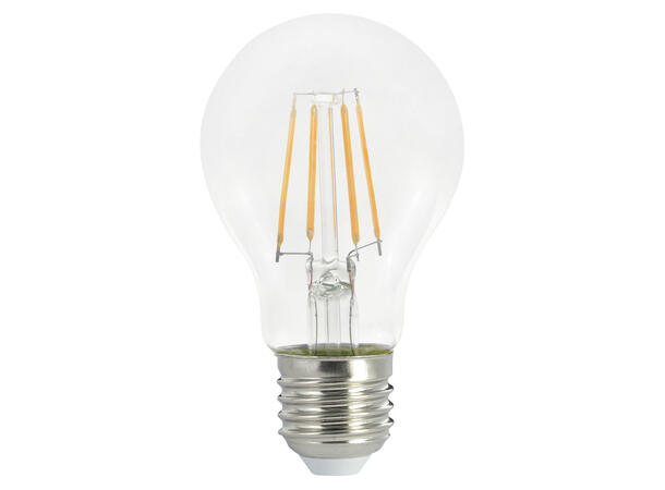 LED Classic FLM E27 827 7W 806lm stepDIM Klart glass-4 rette filamenter StepDIM