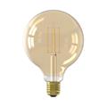 LED Globe 125 FLM E27 821 4W 470lm DIM Gold - kryssede filamenter