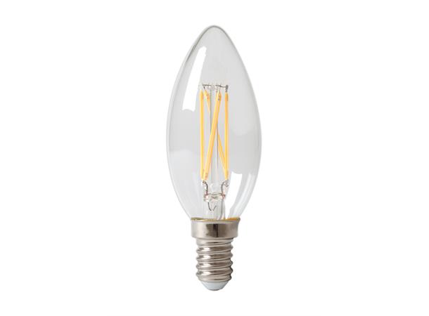 LED Mignon FLM E14 827 3,5W 250lm DIM Klar filament - erstatter 474490