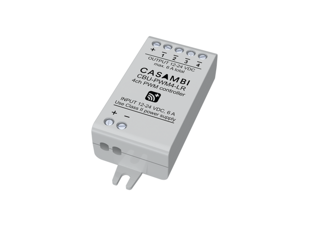 LED dimmer 12-24V Casambi 6A 1-4 kanaler RGBW TW CBU-PWM4