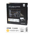 LEDstrip KIT 24V 827 8W 1200lm 3m IP20 2700K - IP20 - 3m - Fasedimbar