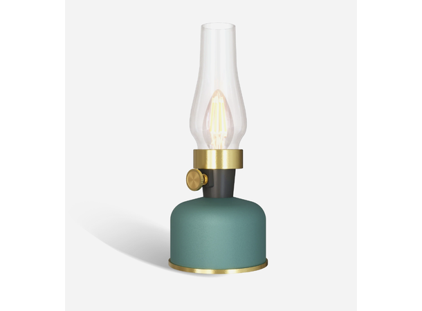 Lavinio grønn 1800K 200lm Display 9 stk Oppladbar bordlampe USB-C