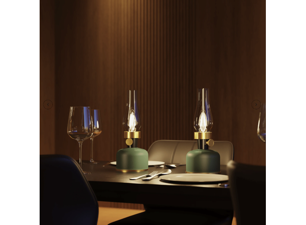 Lavinio grønn 1800K 200lm Display 9 stk Oppladbar bordlampe USB-C 