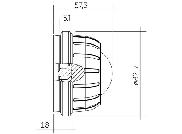 PSensor SSI 31 2xPIR 8DP DG D4i DALI-2 PIR sensor for Zhaga armatur