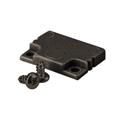 Standard Ende lav SORT 2 stk RAL9005 - inkludert 4 skruer
