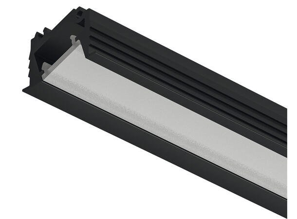 Aluprofil 1106 sort opal 2,5m 2013 2500x20x11 mm 