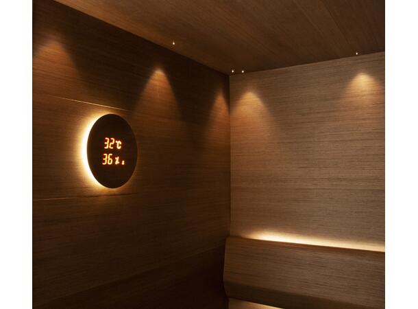 Aspectu Rund Saunadisplay Bjørk Thermometer, Hygrometer + timeglass 