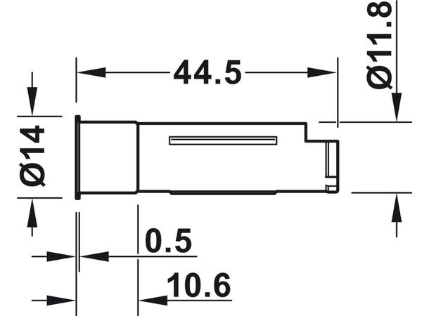Dørsensor / dimmer IR ø12mm Erstatter 833.89.128