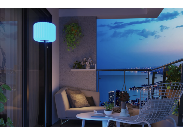 Gulvlampe Latina 1,8W 200lm 3000K/RGB Oppladbar via USB / Solcelle 