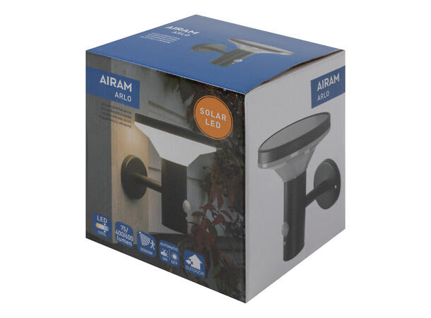 LED Solcelle ARLO vegglampe Selges uten garanti pga lagertømming 