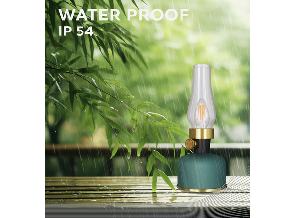 Lavinio grønn 1800K 200lm Enkeltforpakn. Oppladbar bordlampe USB-C 