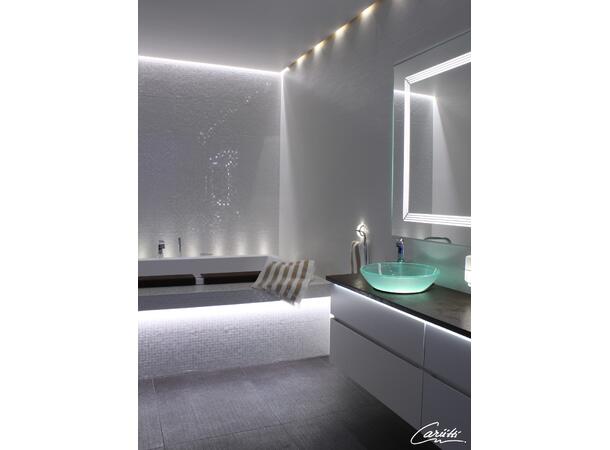 Servant i gass med LED i bunn ø38cm 