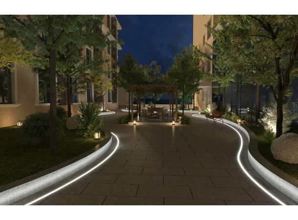 Swaylux avdekning silikon diffuser freebend in-ground