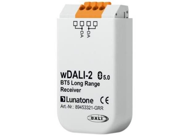 wDALI-2 Mottakerenhet Bluetooth 5 Trenger DALI PS på subnet