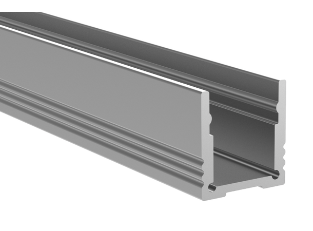 ALU Profilpakke ELC opal høy 2m Komplett høy med fester og endelokk 