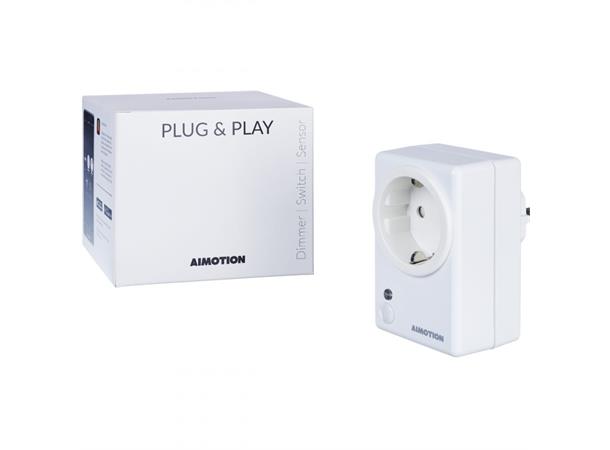 Casambi Plug & play sensor hvit Bevegelse og lux sensor for Stikkontakt
