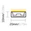 FlexGlo F2010-VB 48V 4000K 12W 950lm/m Ultra-Long Maks 100m (5x20m)
