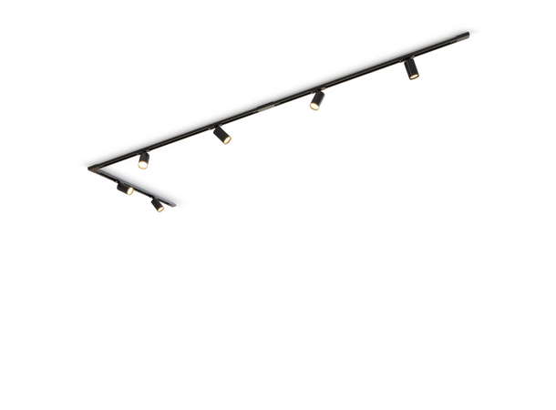 GU10 spotskinne 3x1m + 6  spotter GU10 spotter 