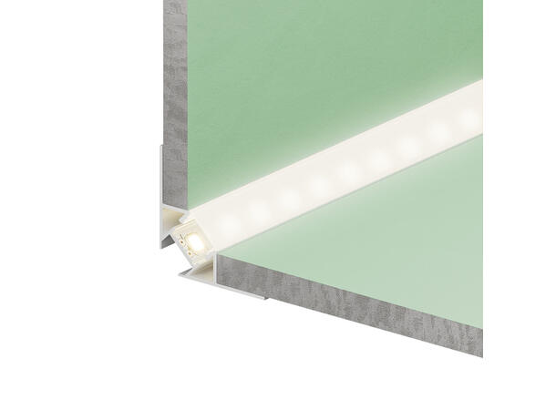 Gipsveggprofil 5115 190cm Sølvfarget gipsprofil 