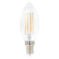 LED Mignon FLM E14 827 4,5W 470lmStepDIM Klart glass-4 rette filamenter StepDIM
