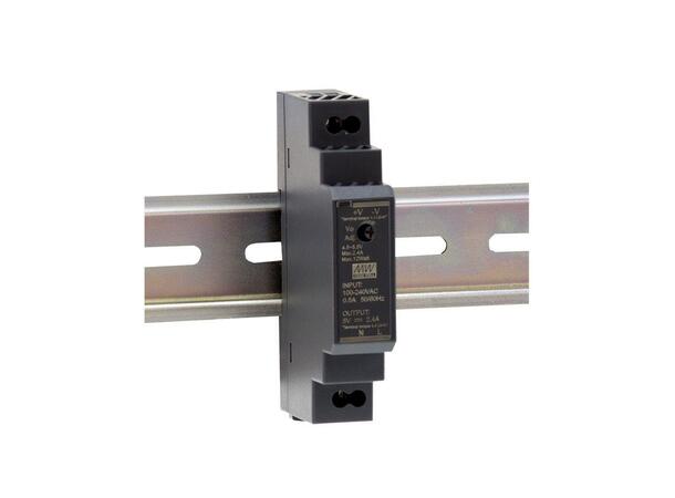 LED driver HDR 12V 0-15W DIN lav modell