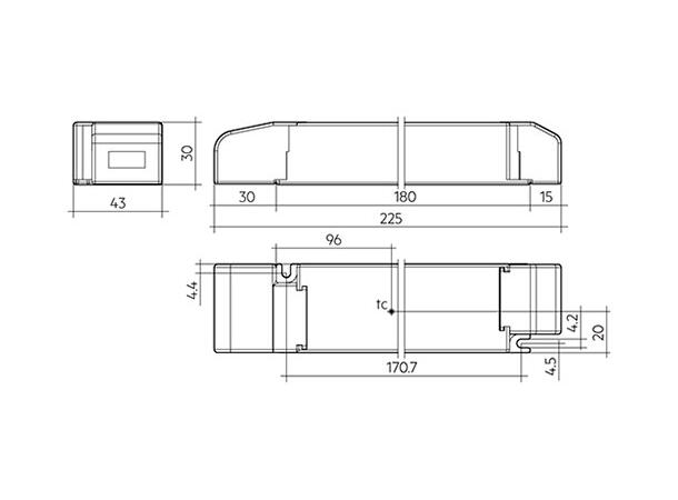 LED driver LCA 48V 10-100W One4all NFC DALI-2 / DSI / Impuls