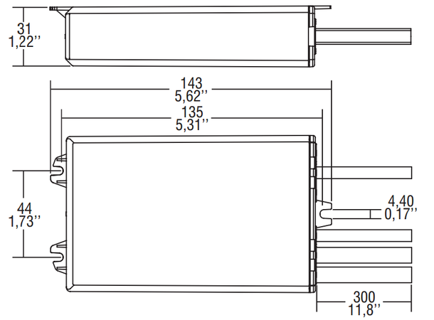 LED driver Maxi Jolly350-1400mA 70W IP68 DALI-2 - 0/1-10V