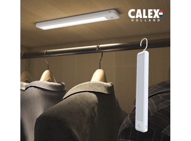 LED garderobelys sensor oppladbar USB 120lm 27cm