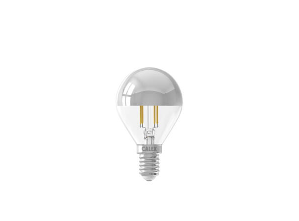 LED illum TPFS Sølv E14 827 4W 250lm DIM Sølv toppforspeilet