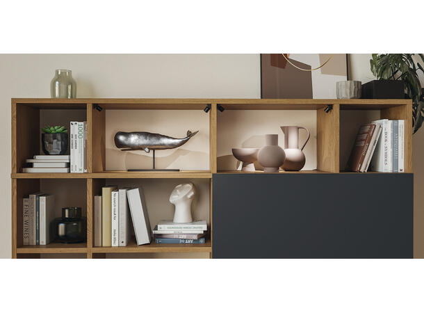 LED spot 3096 24V 1,4W 930 matt sort Hjørnemontering 