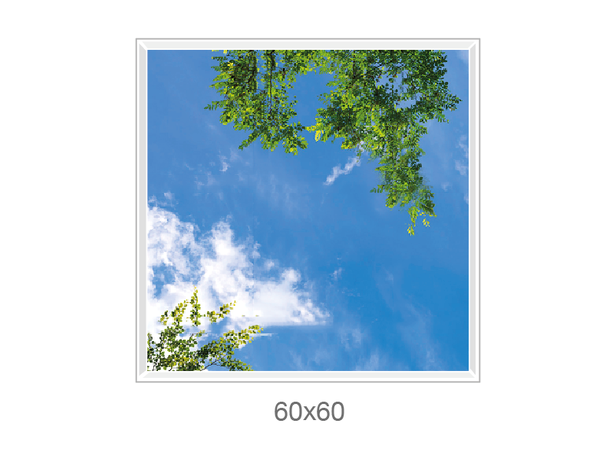 Lumlyx Sky LED 60x120cm 24V 6000K Med ramme IM_167_1x2 